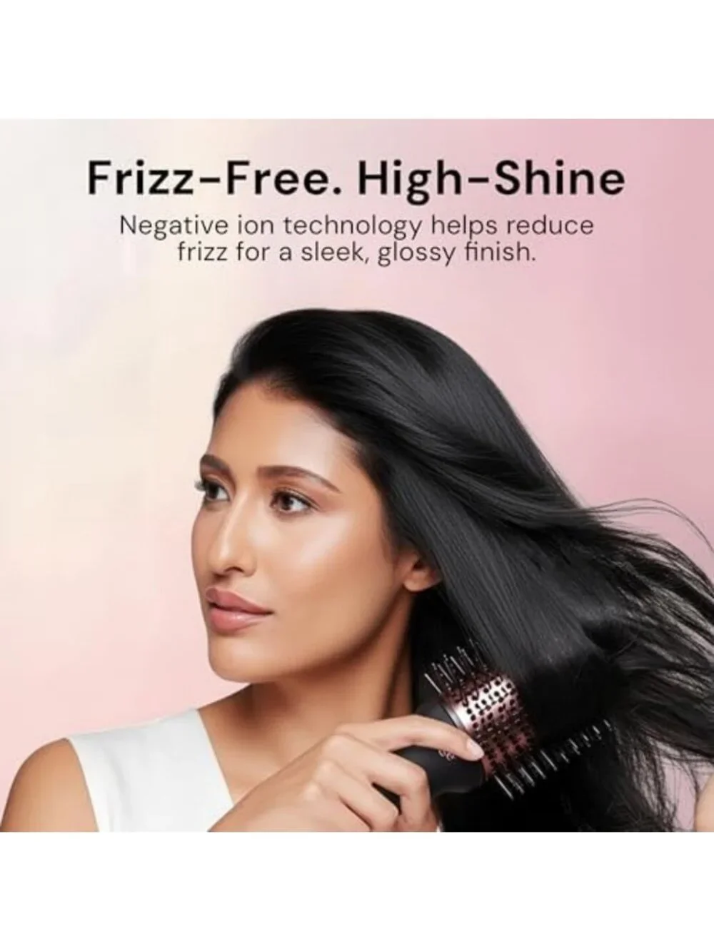 2-in-1 Titanium Blow Dryer Brush | Frizz Control & Volumizing Hot Air Styler